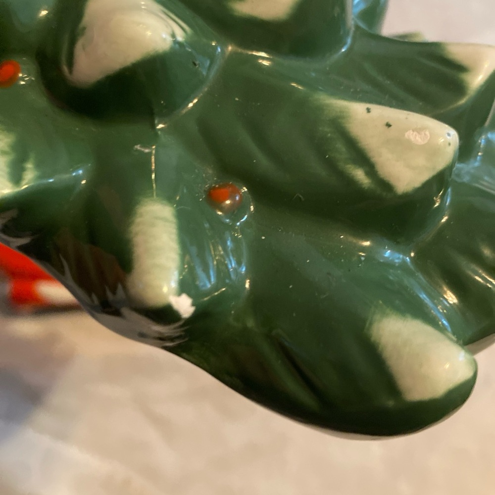 David's Cookies Red Truck With Christmas Tree Ceramic Cookie Jar Lights Star - Picture 2 of 12